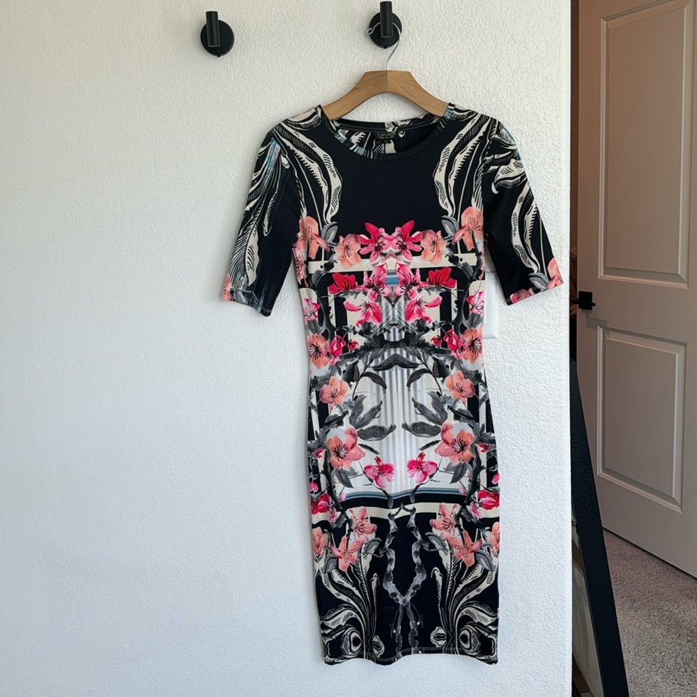 TOPSHOP bodycon midi dress